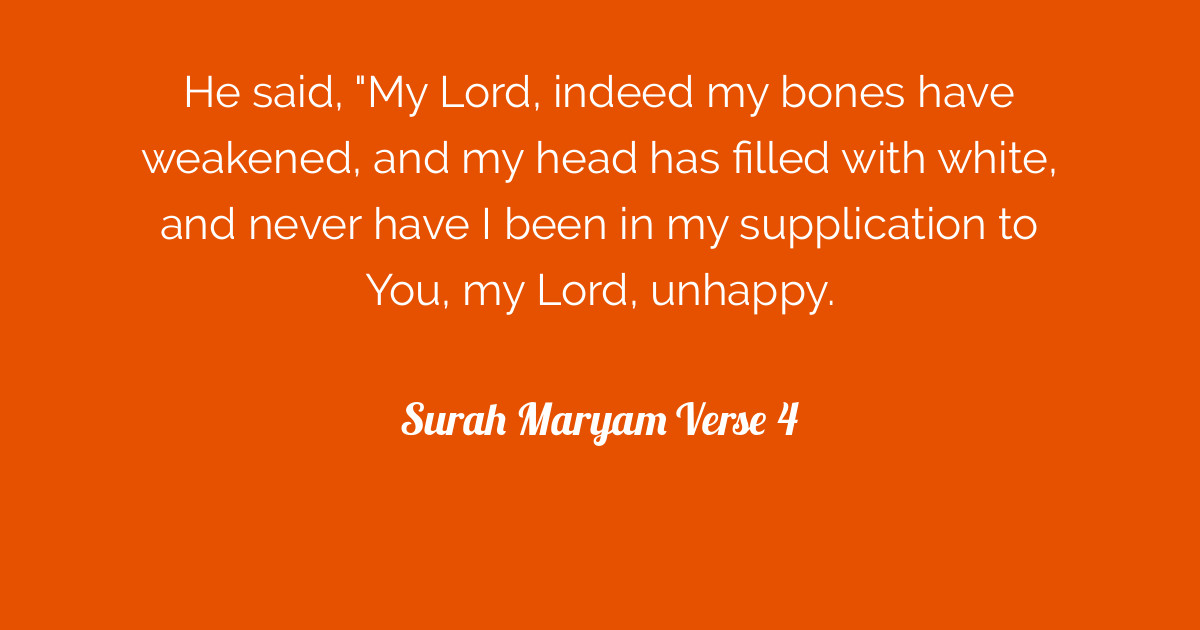 Surah Maryam Verse 4 Tafsirqcom