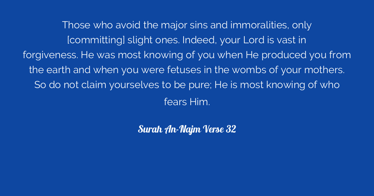 Surah An-Najm Verse 32 | Tafsirq.com