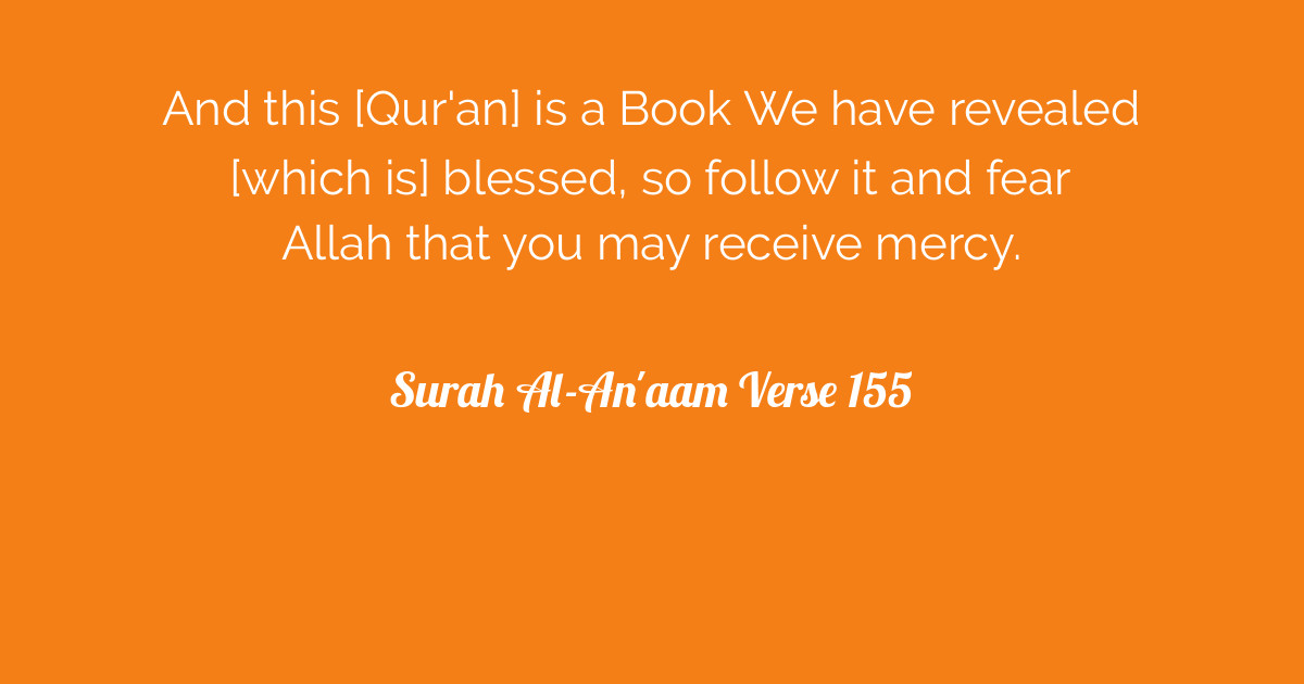 Surah Al-An'aam Verse 155 | Tafsirq.com