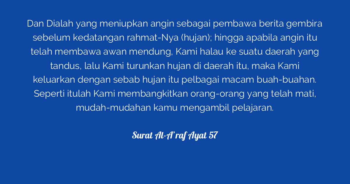 Surat Al A Raf Ayat 57 Tafsirq Com