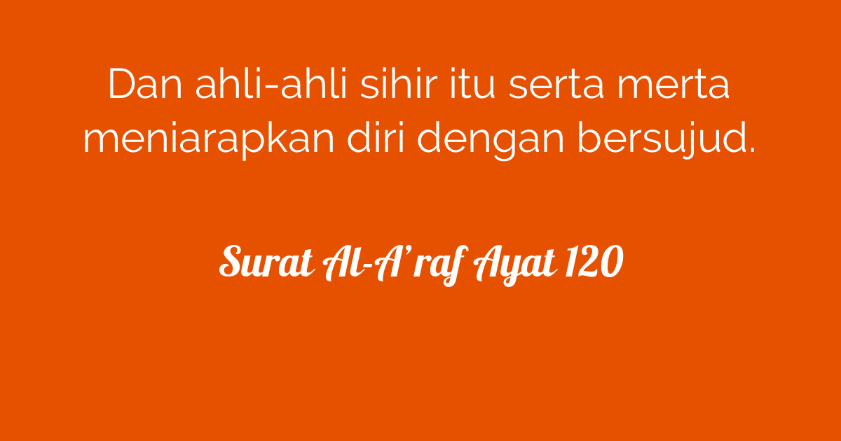 Surat Al-A'raf Ayat 120  Tafsirq.com