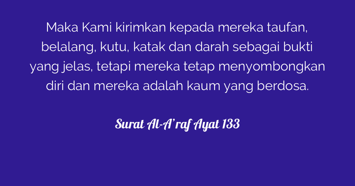 Surat Al-A'raf Ayat 133  Tafsirq.com