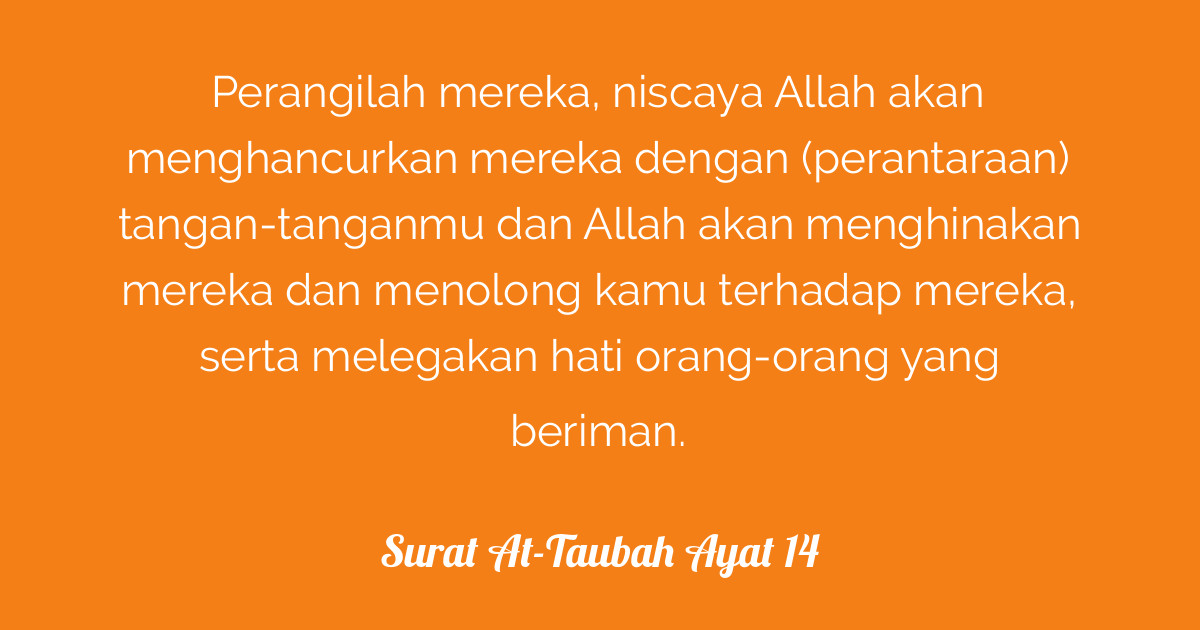 Surat At Taubah Ayat 14