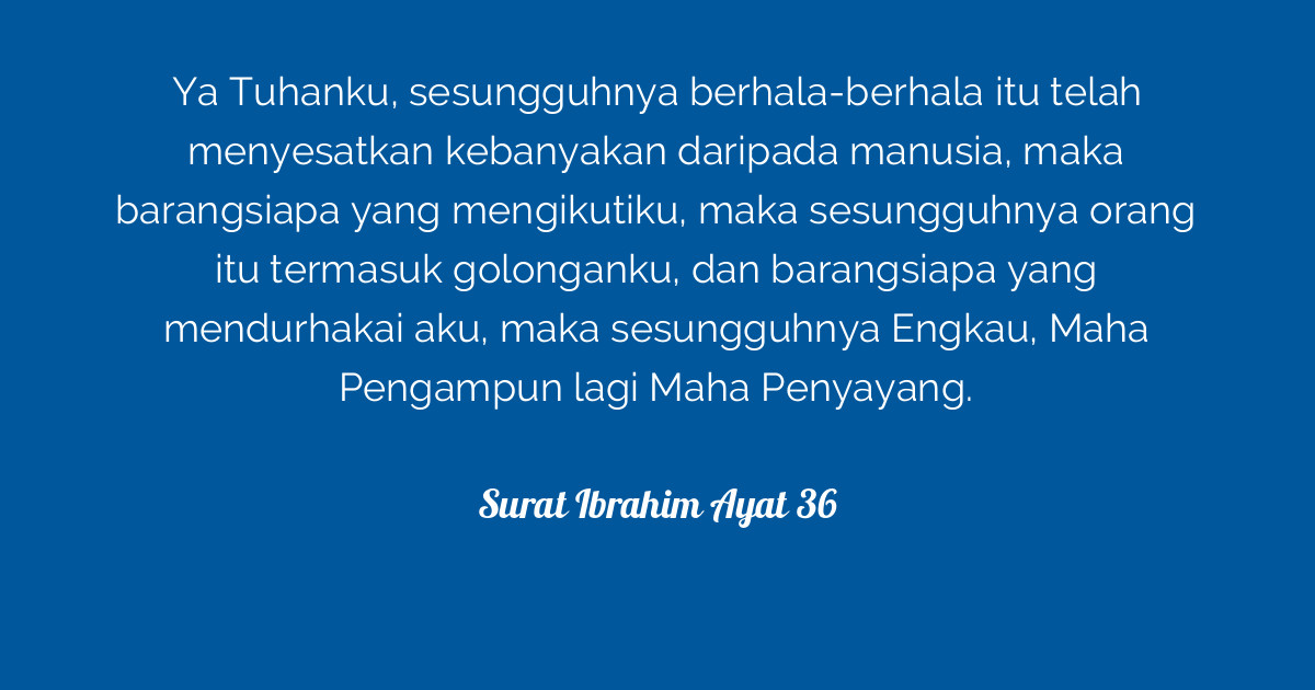 Surat Ibrahim Ayat 36  Tafsirq.com