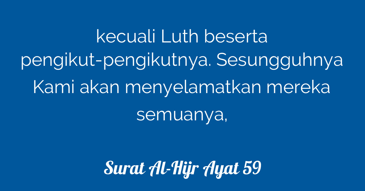 Surat Al-Hijr Ayat 59  Tafsirq.com