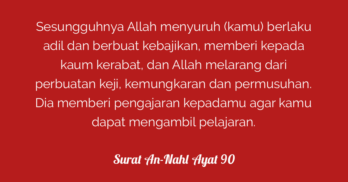 Surat An Nahl Ayat 90 1379