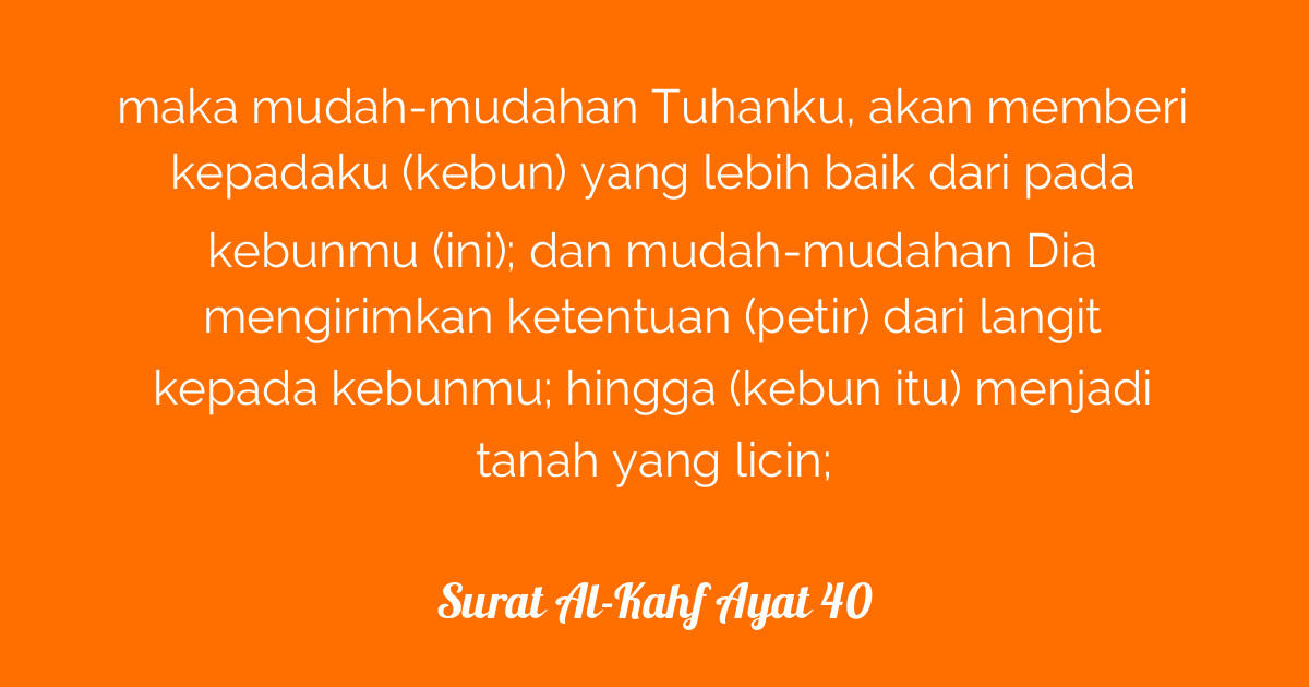 Myke Top Ten Arti Surat Al Kahf Ayat 100 110