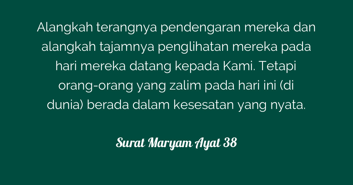 Surat Maryam Juz Dan Ayat Berapa