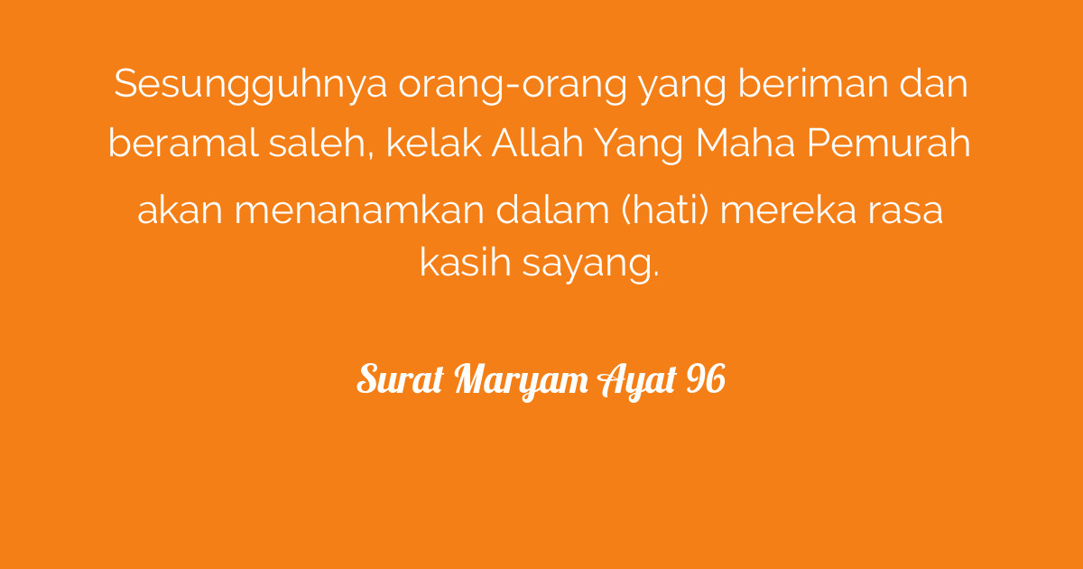 Surat Maryam Ayat 96 Tafsirqcom