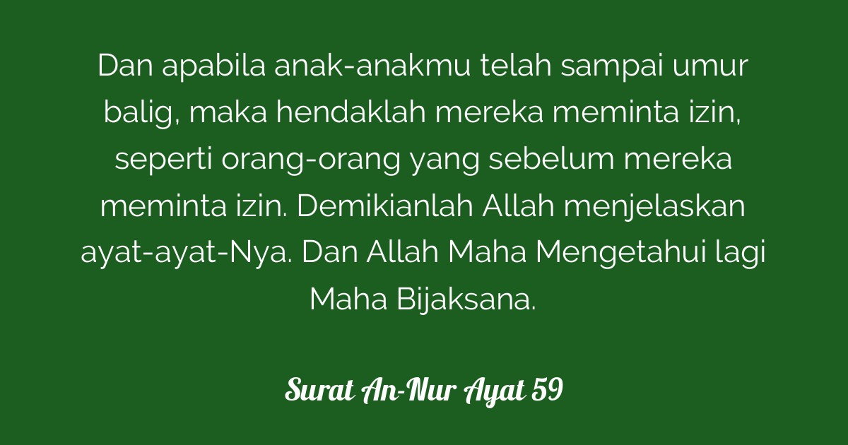 Surat An-Nur Ayat 59  Tafsirq.com