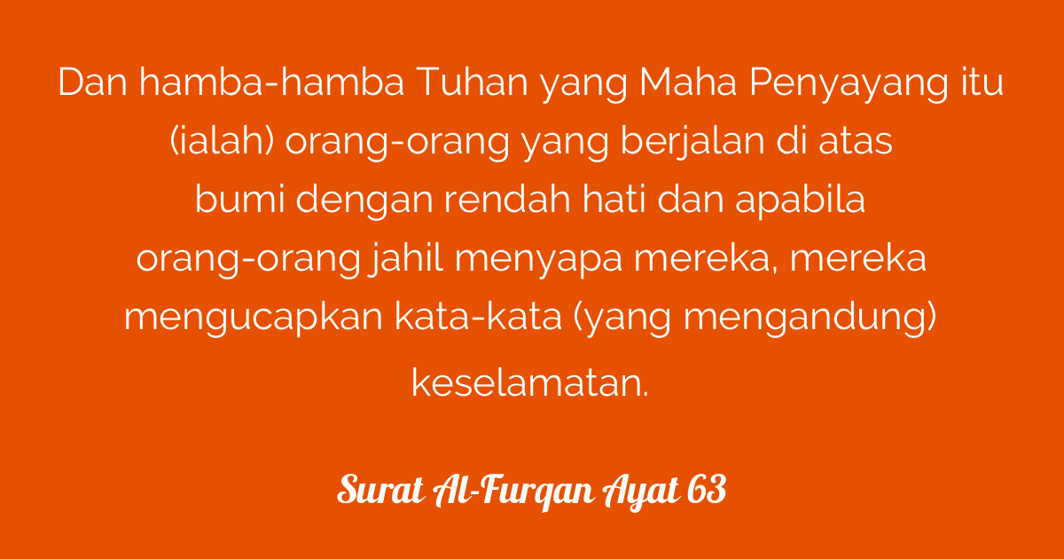 Surat Al-Furqan Ayat 63  Tafsirq.com