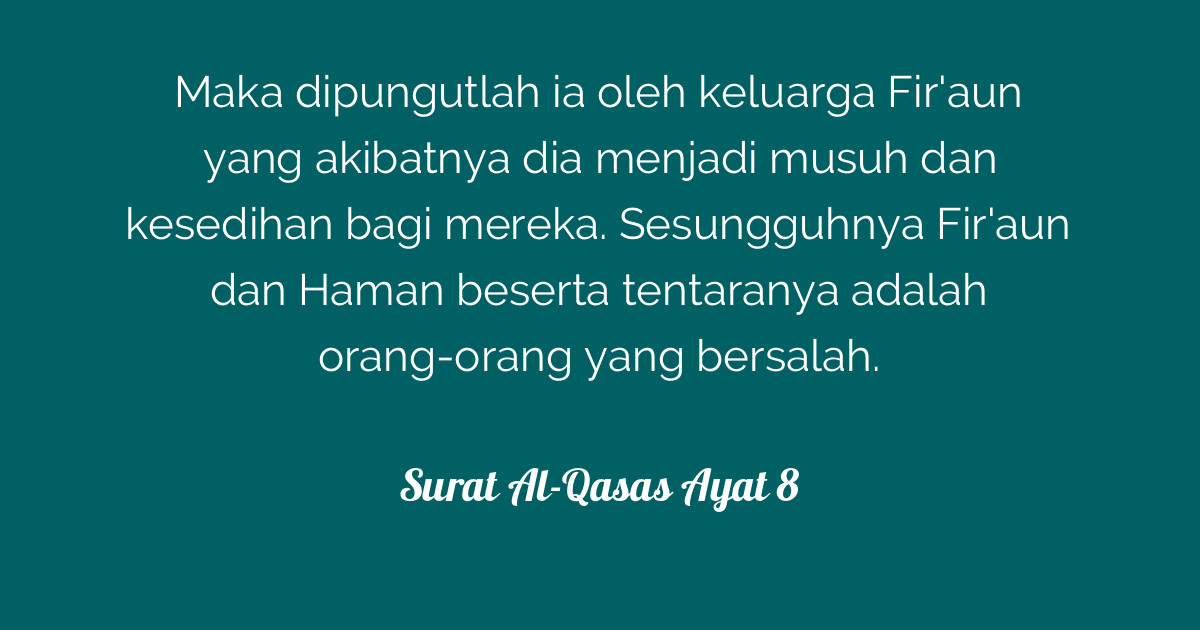 Surat Al Qasas Ayat 8 Tafsirq Com