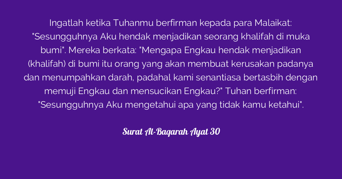Surat Al-Baqarah Ayat 30  Tafsirq.com
