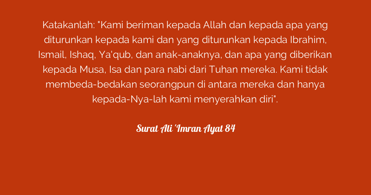 Surat Ali 'Imran Ayat 84  Tafsirq.com
