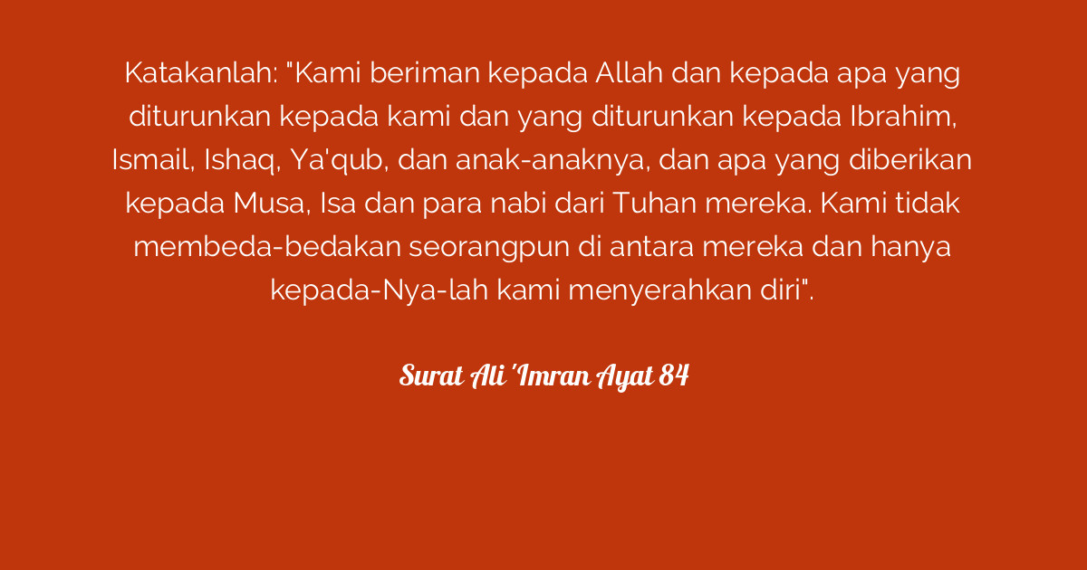 Surat Ali 'Imran Ayat 84  Tafsirq.com