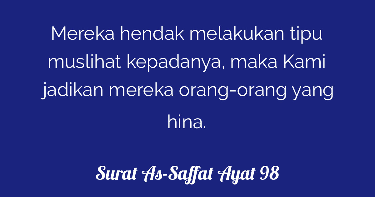 Surat As-Saffat Ayat 98 | Tafsirq.com