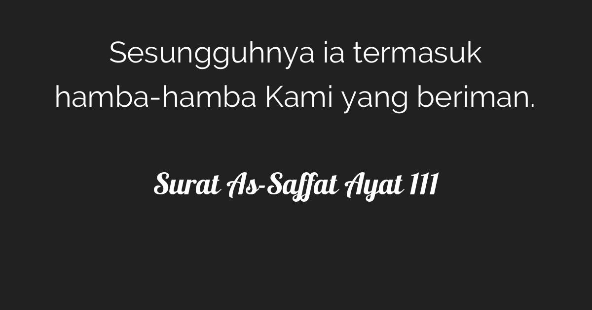 Surat As-Saffat Ayat 111  Tafsirq.com