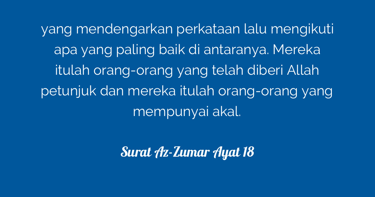 Surat Az-Zumar Ayat 18  Tafsirq.com