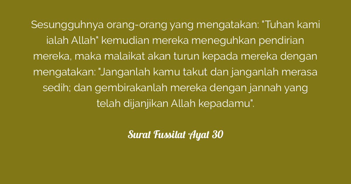 Surat Fussilat Ayat 30  Tafsirq.com