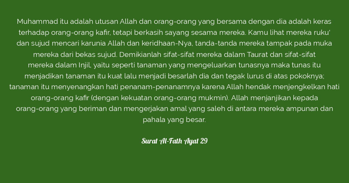 Surat Al-Fath Ayat 29 | Tafsirq.com