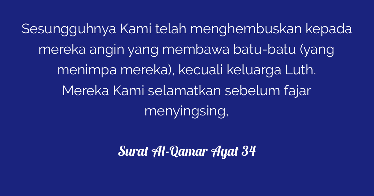 Surat Al-Qamar Ayat 34  Tafsirq.com