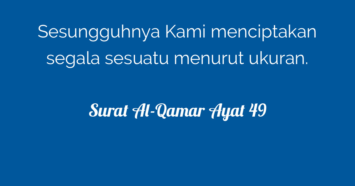 Surat Al-Qamar Ayat 49 | Tafsirq.com