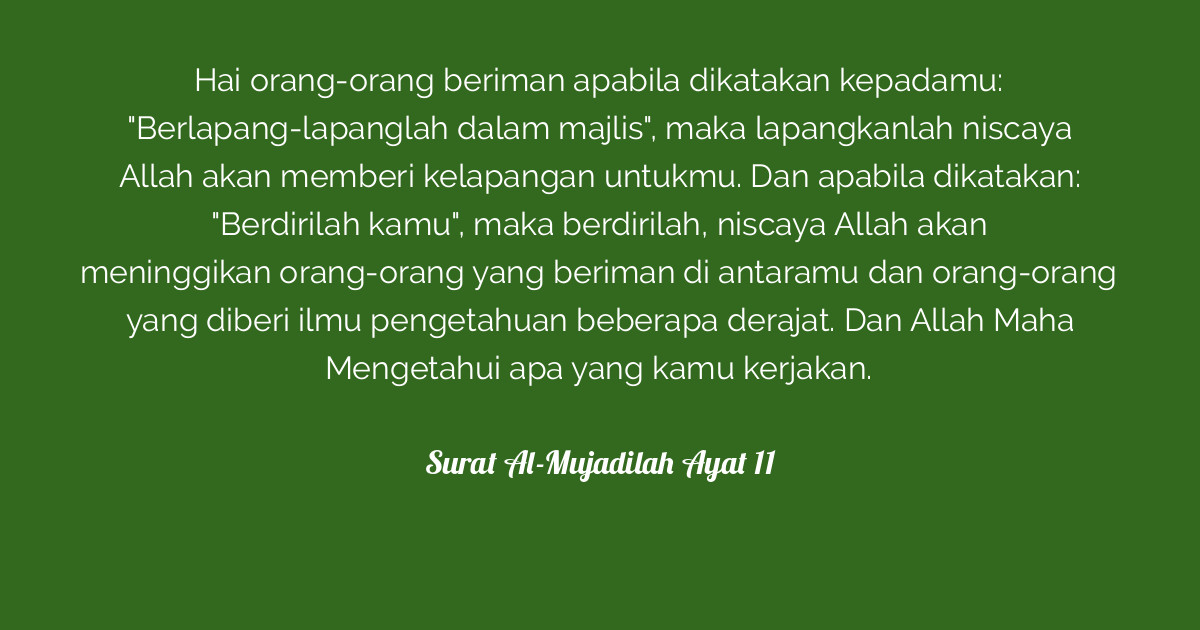 Cerita Tentang Surat Almujadilah