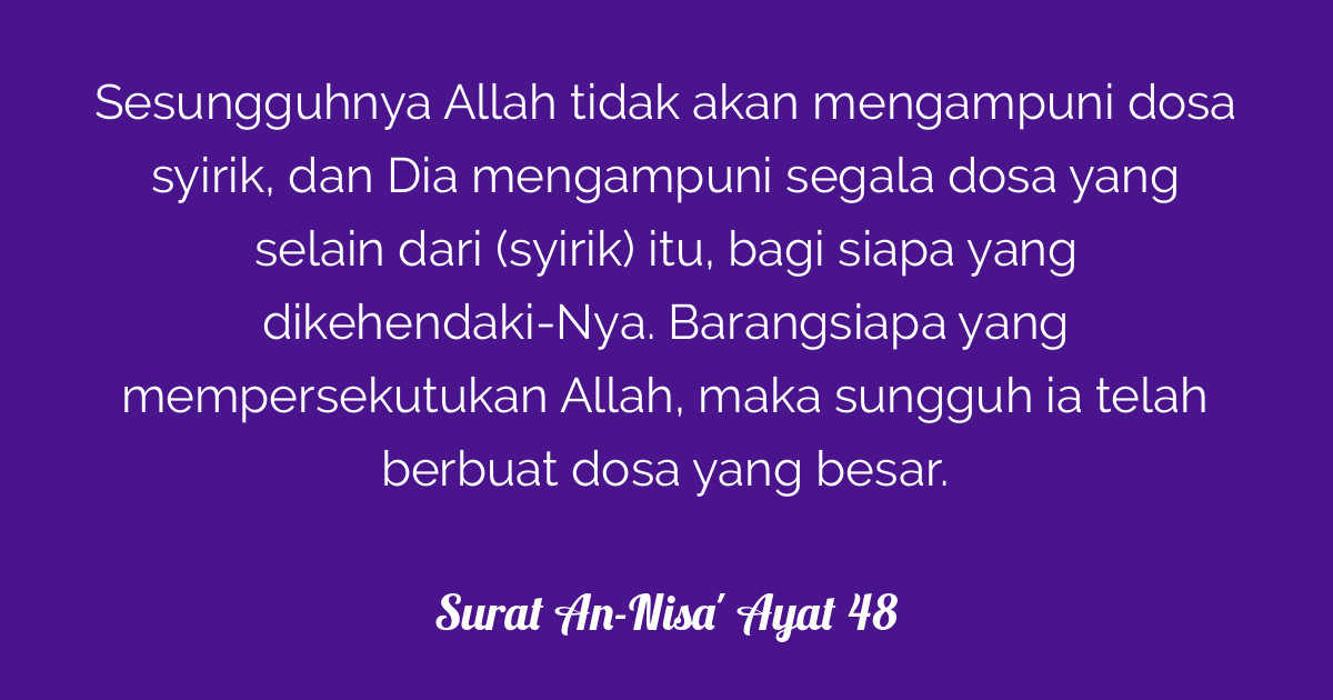 Surat An Nisa Ayat 48 0448