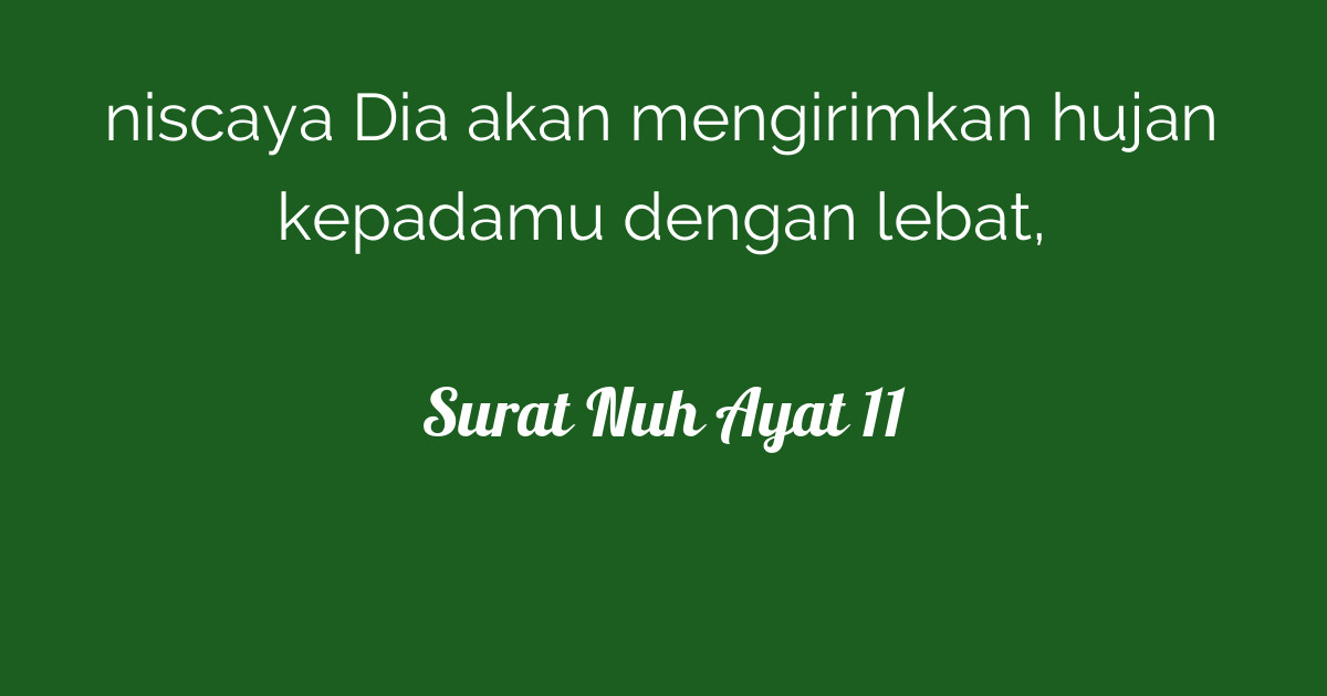 Surat Nuh Ayat 11  Tafsirq.com