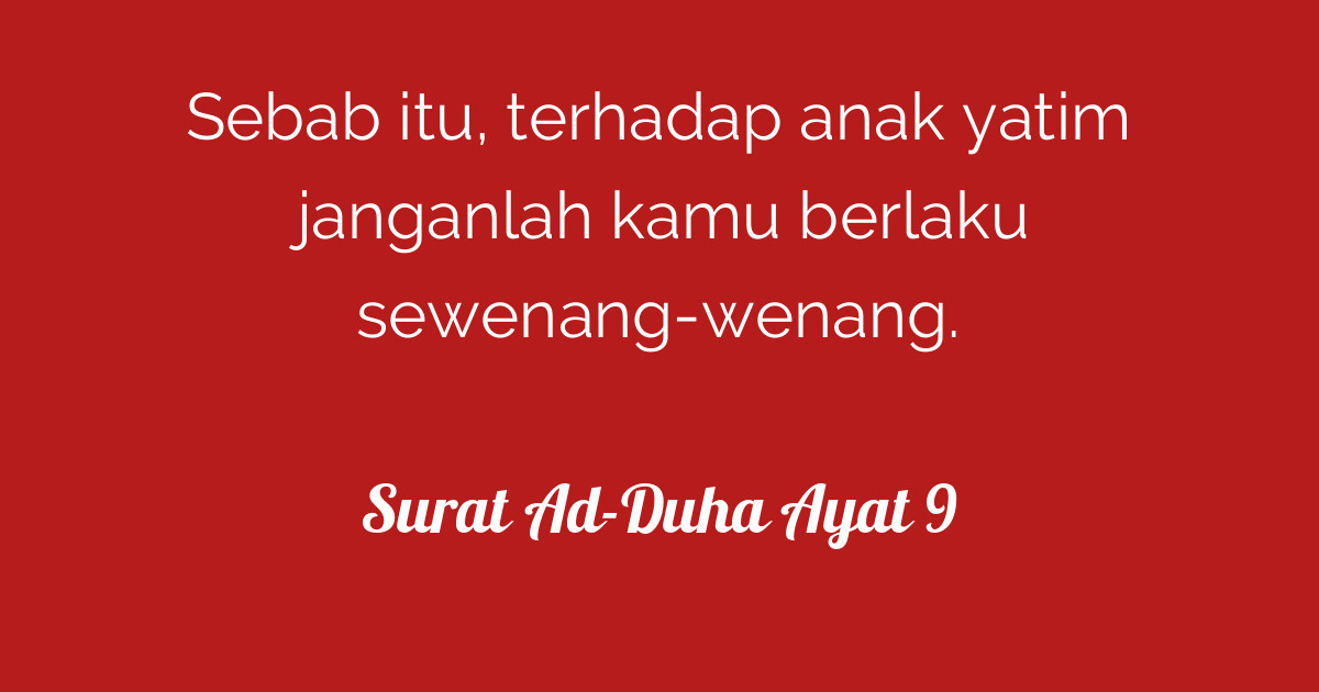 Surat Ad Duha Ayat 9 Tafsirqcom