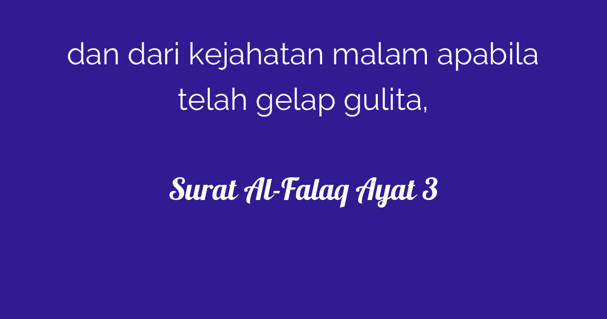 Surat Al Falaq Ayat 3 Tafsirqcom