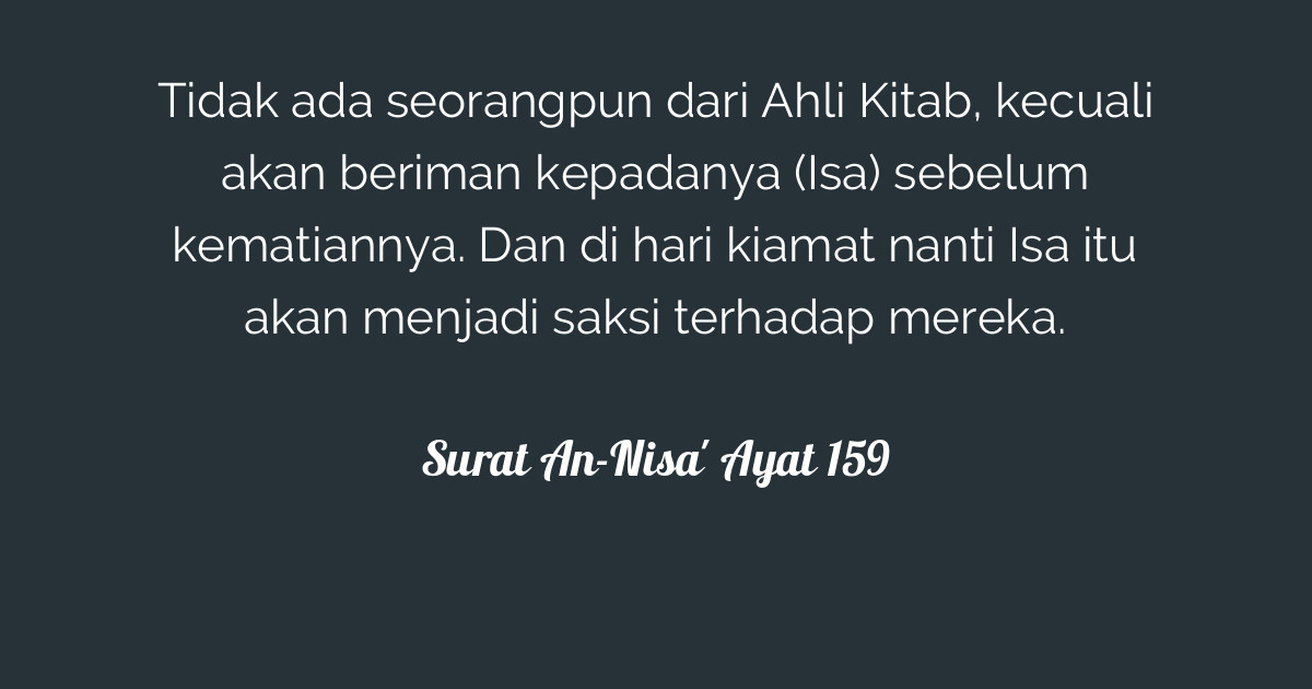 Surat An-Nisa' Ayat 159  Tafsirq.com