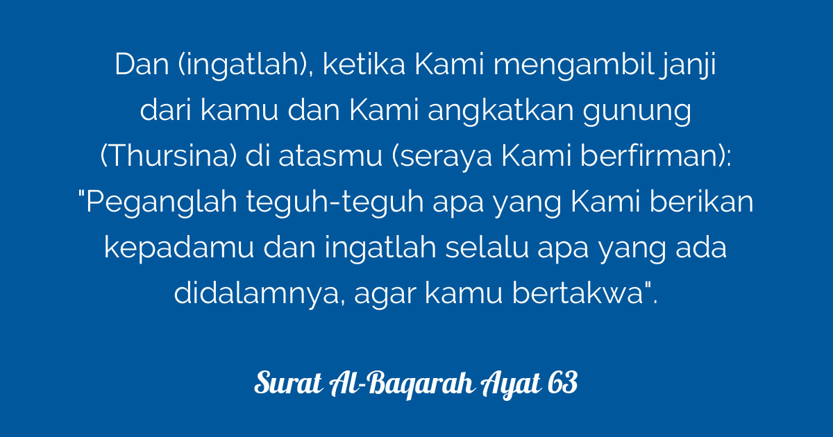 Surat Al-Baqarah Ayat 63  Tafsirq.com